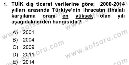 Dış Ticarette Risk Yönetimi Ve Sigortacılık Dersi 2017 - 2018 Yılı (Final) Dönem Sonu Sınavı 1. Soru