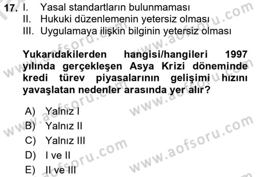 Dış Ticarette Risk Yönetimi Ve Sigortacılık Dersi 2023 - 2024 Yılı (Final) Dönem Sonu Sınav Soruları 17. Soru