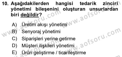 Dış Ticarette Risk Yönetimi Ve Sigortacılık Dersi 2024 - 2025 Yılı (Final) Dönem Sonu Sınav Soruları 10. Soru