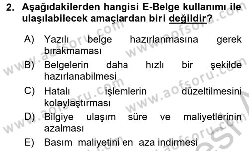 Dış Ticaret İşlemleri Ve Belgeleri Dersi 2016 - 2017 Yılı (Vize) Ara Sınav Soruları 2. Soru
