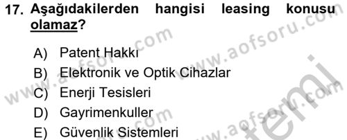 Dış Ticaret İşlemleri ve Belgeleri Dersi 2016 - 2017 Yılı 3 Ders Sınav Soruları 17. Soru