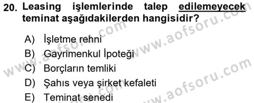 Dış Ticaret İşlemleri ve Belgeleri Dersi 2016 - 2017 Yılı 3 Ders Sınav Soruları 20. Soru
