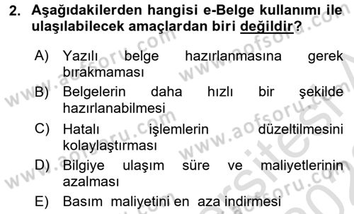 Dış Ticaret İşlemleri ve Belgeleri Dersi 2021 - 2022 Yılı (Vize) Ara Sınavı 2. Soru