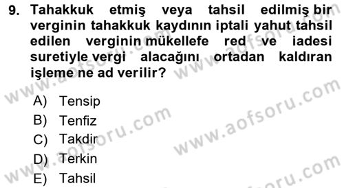 Dış Ticaret İşlemleri ve Belgeleri Dersi 2022 - 2023 Yılı Yaz Okulu Sınav Soruları 9. Soru