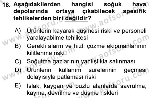 Depolama Ve Envanter Yönetimi Dersi 2023 - 2024 Yılı (Vize) Ara Sınav Soruları 18. Soru
