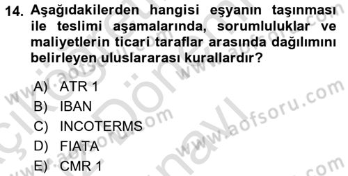 Depolama Ve Envanter Yönetimi Dersi 2023 - 2024 Yılı (Final) Dönem Sonu Sınav Soruları 14. Soru