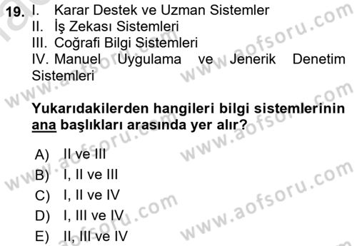 Depolama Ve Envanter Yönetimi Dersi 2023 - 2024 Yılı (Final) Dönem Sonu Sınav Soruları 19. Soru