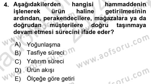Depolama Ve Envanter Yönetimi Dersi Ara Sınavı Deneme Sınav Soruları 4. Soru