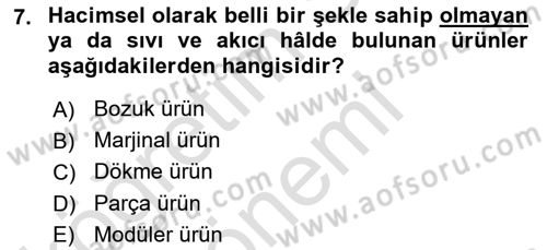 Depolama Ve Envanter Yönetimi Dersi Ara Sınavı Deneme Sınav Soruları 7. Soru