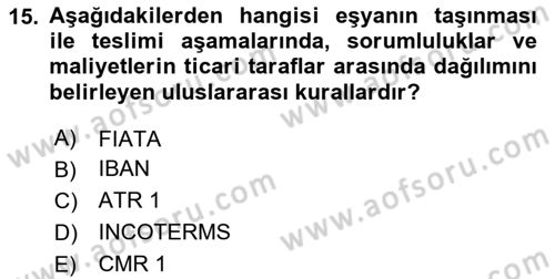 Depolama Ve Envanter Yönetimi Dersi 2024 - 2025 Yılı (Final) Dönem Sonu Sınav Soruları 15. Soru