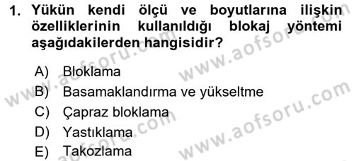 Tehlikeli Madde Lojistiği Ve İş Güvenliği Dersi 2021 - 2022 Yılı Yaz Okulu Sınav Soruları 1. Soru