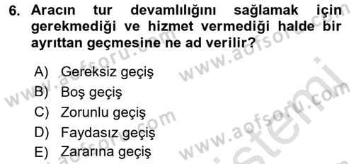 Lojistik Planlama Ve Modelleme Dersi 2018 - 2019 Yılı 3 Ders Sınavı 6. Soru