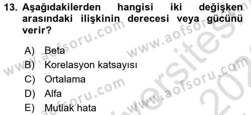 Lojistik Planlama Ve Modelleme Dersi 2021 - 2022 Yılı (Vize) Ara Sınav Soruları 13. Soru