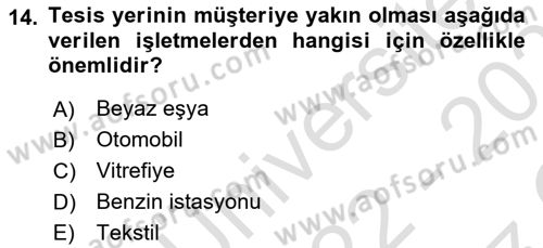 Lojistik Planlama Ve Modelleme Dersi 2022 - 2023 Yılı Yaz Okulu Sınav Soruları 14. Soru