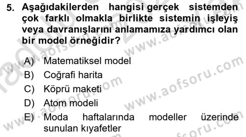Lojistik Planlama Ve Modelleme Dersi 2022 - 2023 Yılı Yaz Okulu Sınav Soruları 5. Soru