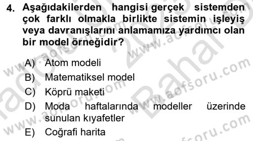 Lojistik Planlama Ve Modelleme Dersi 2023 - 2024 Yılı (Vize) Ara Sınav Soruları 4. Soru