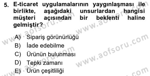 Lojistik Planlama Ve Modelleme Dersi 2024 - 2025 Yılı Yaz Okulu Sınav Soruları 5. Soru