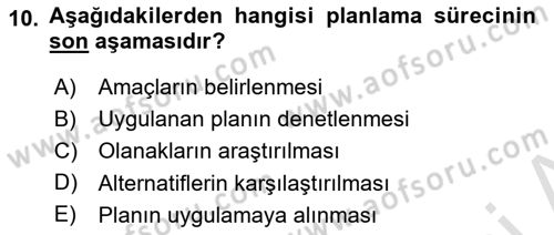 Lojistik Maliyetleri Ve Raporlama Dersi 2020 - 2021 Yılı Yaz Okulu Sınav Soruları 10. Soru