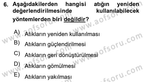 Lojistik Maliyetleri Ve Raporlama Dersi 2021 - 2022 Yılı Yaz Okulu Sınav Soruları 6. Soru