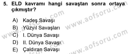 Entegre Lojistik Destek Dersi 2018 - 2019 Yılı (Vize) Ara Sınav Soruları 5. Soru