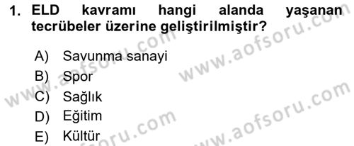 Entegre Lojistik Destek Dersi 2020 - 2021 Yılı Yaz Okulu Sınav Soruları 1. Soru