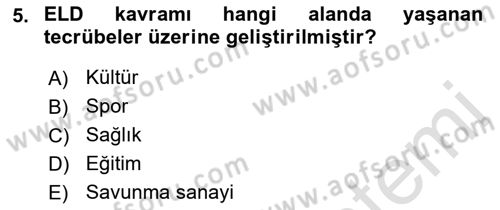 Entegre Lojistik Destek Dersi 2021 - 2022 Yılı (Vize) Ara Sınav Soruları 5. Soru