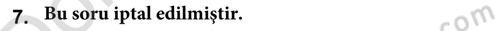 Entegre Lojistik Destek Dersi 2021 - 2022 Yılı (Final) Dönem Sonu Sınav Soruları 7. Soru