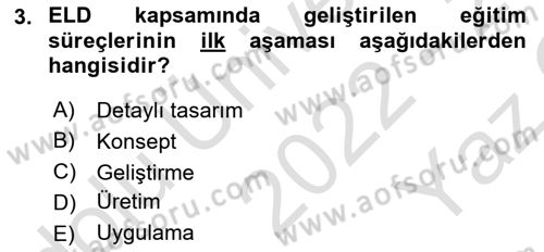 Entegre Lojistik Destek Dersi 2022 - 2023 Yılı Yaz Okulu Sınav Soruları 3. Soru