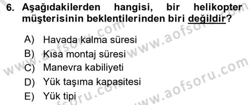 Entegre Lojistik Destek Dersi 2023 - 2024 Yılı (Vize) Ara Sınav Soruları 6. Soru