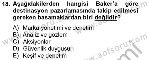 Marka ve Yönetimi Dersi 2012 - 2013 Yılı (Final) Dönem Sonu Sınav Soruları 18. Soru