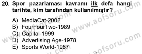 Marka ve Yönetimi Dersi 2012 - 2013 Yılı (Final) Dönem Sonu Sınav Soruları 20. Soru