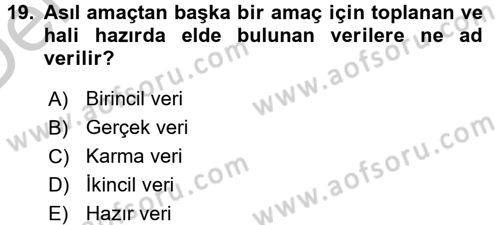 Marka ve Yönetimi Dersi 2016 - 2017 Yılı 3 Ders Sınav Soruları 19. Soru