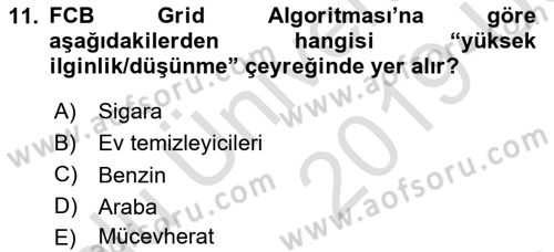 Marka ve Yönetimi Dersi 2018 - 2019 Yılı 3 Ders Sınav Soruları 11. Soru