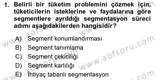 Marka ve Yönetimi Dersi 2021 - 2022 Yılı (Final) Dönem Sonu Sınav Soruları 1. Soru