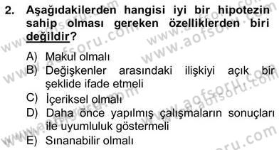 Marka İletişiminde Analiz ve Araştırma 1 Dersi 2012 - 2013 Yılı (Vize) Ara Sınav Soruları 2. Soru