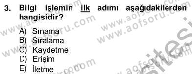 Marka İletişiminde Analiz ve Araştırma 1 Dersi 2012 - 2013 Yılı (Vize) Ara Sınav Soruları 3. Soru