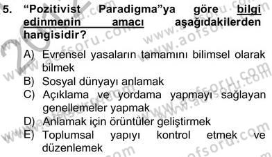 Marka İletişiminde Analiz ve Araştırma 1 Dersi 2012 - 2013 Yılı (Vize) Ara Sınav Soruları 5. Soru