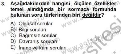 Marka İletişiminde Analiz ve Araştırma 1 Dersi 2012 - 2013 Yılı (Final) Dönem Sonu Sınav Soruları 3. Soru