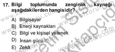 Marka İletişiminde Analiz ve Araştırma 1 Dersi 2013 - 2014 Yılı (Vize) Ara Sınav Soruları 17. Soru