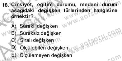 Marka İletişiminde Analiz ve Araştırma 1 Dersi 2013 - 2014 Yılı (Vize) Ara Sınav Soruları 18. Soru