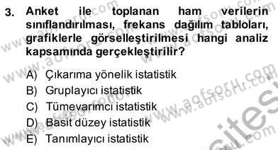 Marka İletişiminde Analiz ve Araştırma 1 Dersi 2013 - 2014 Yılı (Vize) Ara Sınav Soruları 3. Soru