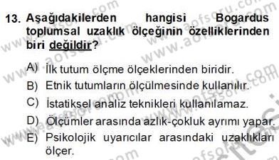 Marka İletişiminde Analiz ve Araştırma 1 Dersi 2013 - 2014 Yılı (Final) Dönem Sonu Sınav Soruları 13. Soru