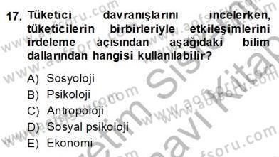 Marka İletişiminde Analiz ve Araştırma 1 Dersi 2013 - 2014 Yılı (Final) Dönem Sonu Sınav Soruları 17. Soru