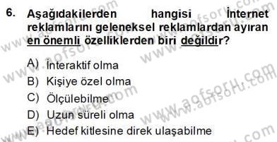 Marka İletişiminde Analiz ve Araştırma 1 Dersi 2013 - 2014 Yılı (Final) Dönem Sonu Sınav Soruları 6. Soru