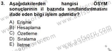 Marka İletişiminde Analiz ve Araştırma 1 Dersi 2013 - 2014 Yılı Tek Ders Sınav Soruları 3. Soru