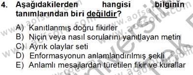 Marka İletişiminde Analiz ve Araştırma 1 Dersi 2013 - 2014 Yılı Tek Ders Sınav Soruları 4. Soru
