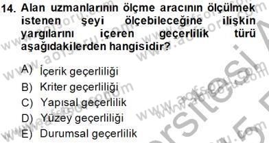 Marka İletişiminde Analiz ve Araştırma 1 Dersi 2014 - 2015 Yılı (Vize) Ara Sınav Soruları 14. Soru