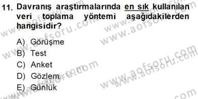 Marka İletişiminde Analiz ve Araştırma 1 Dersi 2014 - 2015 Yılı (Final) Dönem Sonu Sınav Soruları 11. Soru