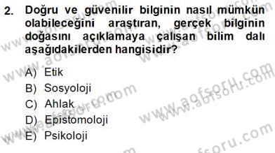 Marka İletişiminde Analiz ve Araştırma 1 Dersi 2014 - 2015 Yılı (Final) Dönem Sonu Sınav Soruları 2. Soru