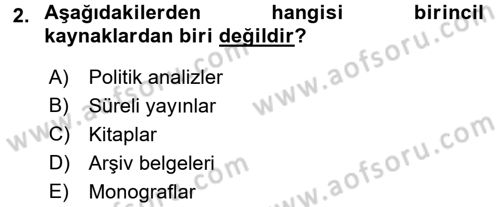 Marka İletişiminde Analiz ve Araştırma 1 Dersi 2017 - 2018 Yılı (Final) Dönem Sonu Sınav Soruları 2. Soru